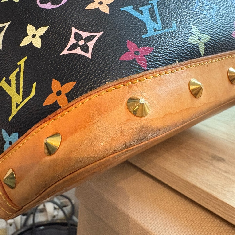 Takashi Murakami X Louis Vuitton Black Monogram Multicolor Alma PM - Picture 8 of 14